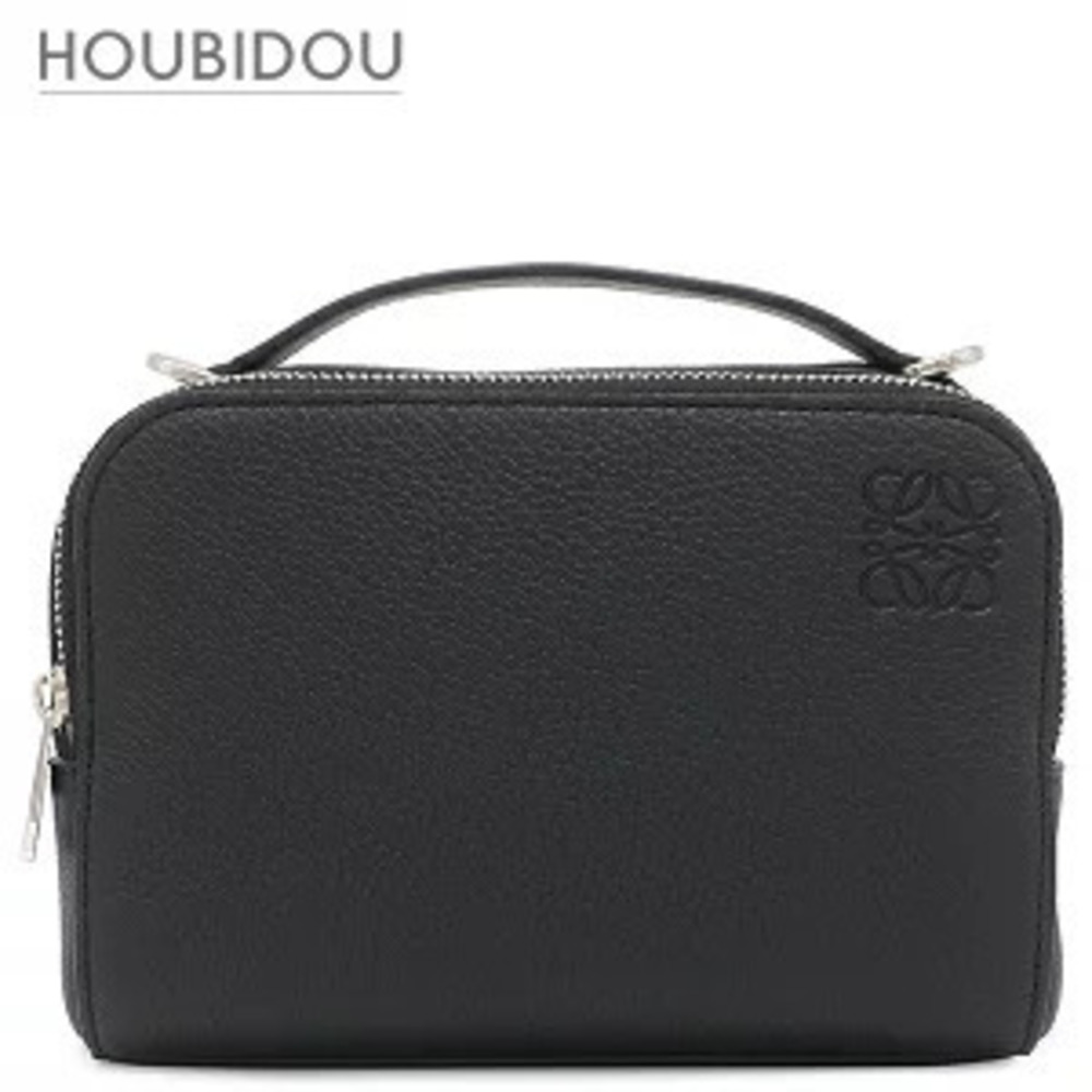 Loewe Crossbody Bag Camera Leather Soft Grain Calf Black